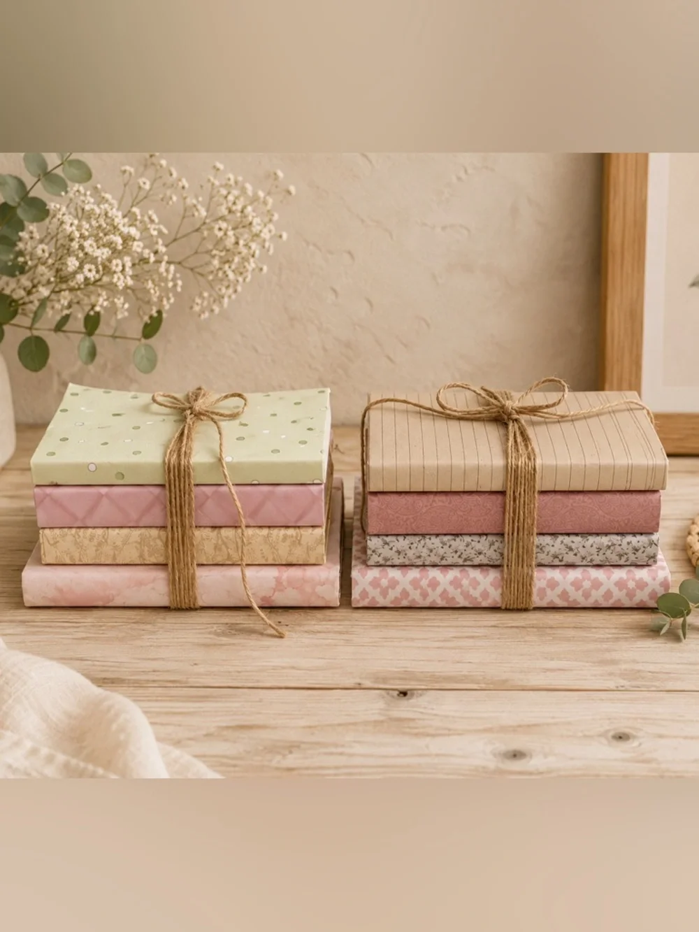 A New Chapter Begins 2 Stacks Of 4 Books Each Baby Bridal Shower Decor